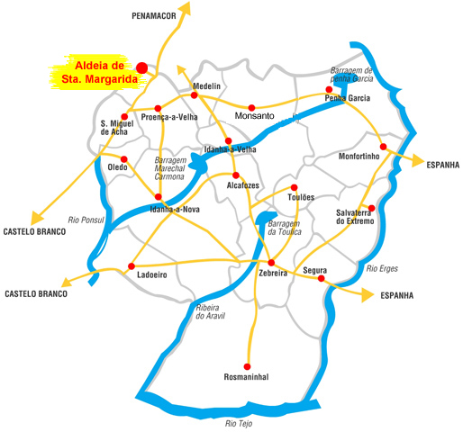Aldeia de Santa Margarida | Mapa