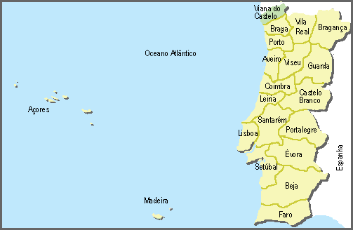 Localização do distrito de Viana do Castelo